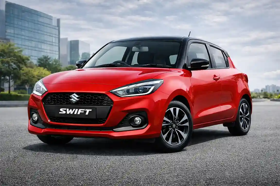 2026 Maruti Suzuki Swift hatchback car in India with latest design and modern features
