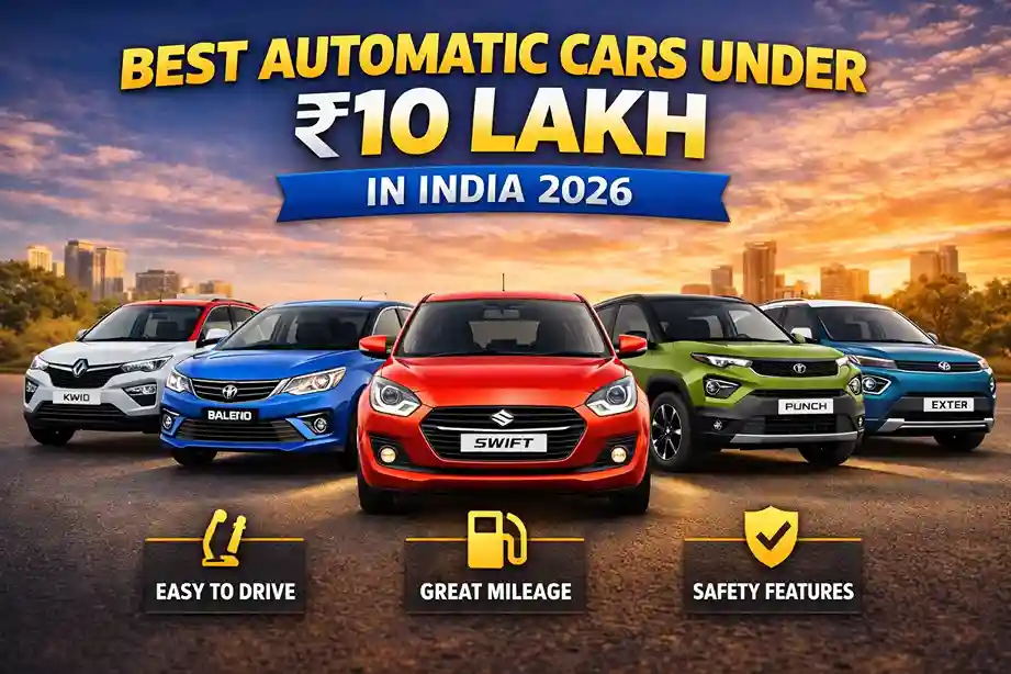 Best automatic cars under 10 lakh in India including Swift, Baleno, Tata Punch, Hyundai Exter and Renault Kwid