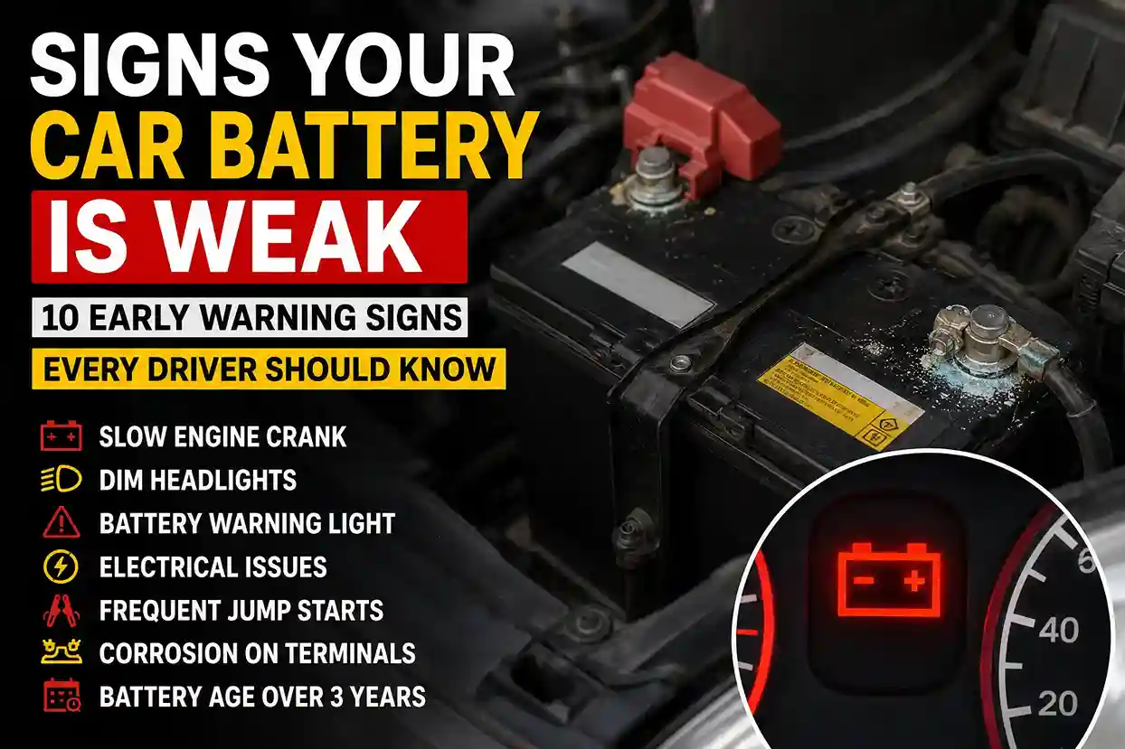 Signs Your Car Battery Is Weak Warning signs