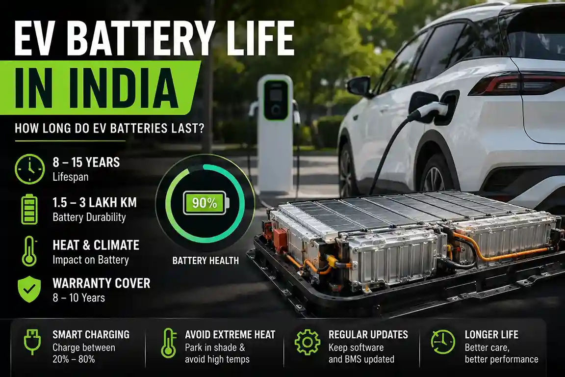 EV Battery Life in India: Lifespan, Battery Health and Maintenance Guide