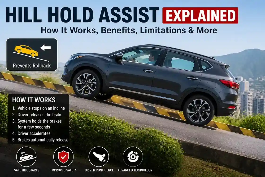 Hill Hold Assist Explained – How It Works, Benefits & Safety Features