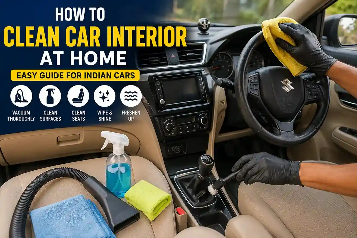How to Clean Car Interior at Home (Easy Guide for Indian Cars)