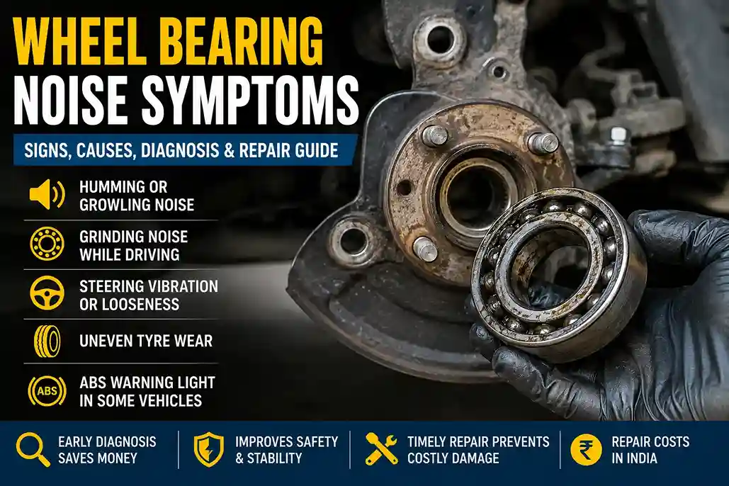 Wheel Bearing Noise Symptoms – Complete Diagnosis & Repair Guide