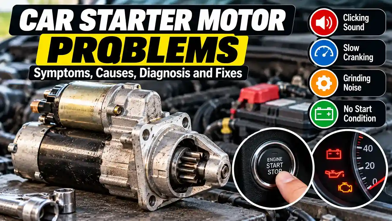 Car Starter Motor Problems – Symptoms and Repair Guide