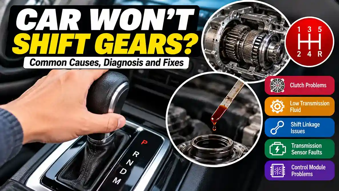 Common Reasons Why Car Won't Shift Gears